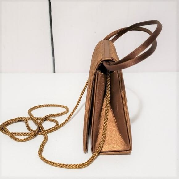 Jessica McClintock Soft Satin Sheen Party Evening Bag - Picture 9 of 10